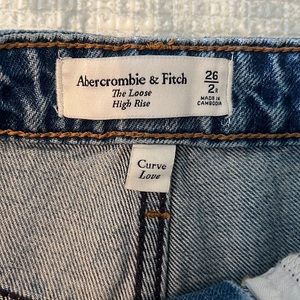 Abercrombie & Fitch The Loose High Rise Jeans- Curve Love